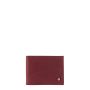 Portefeuille Italien Arthur en cuir Marin-Nubuck Vigne Rouge