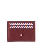Porte-cartes Georges en cuir Marin-Nubuck Vigne Rouge