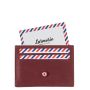 Porte-cartes Georges en cuir Marin-Nubuck Vigne Rouge