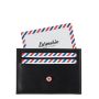 Porte-cartes Georges en cuir végétal Noir c'est Noir