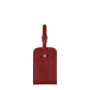 Porte-étiquette Jules en cuir grainé Vigne Rouge