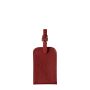 Porte-étiquette Jules en cuir grainé Vigne Rouge