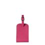 Porte-étiquette Jules en cuir grainé Vie en Rose