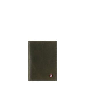 Porte-passeport Louis en cuir vintage Bois Vert Porte-passeport Louis en cuir vintage Bois Vert
