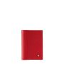 Porte-passeport Louis en cuir grainé Rubis Rouge