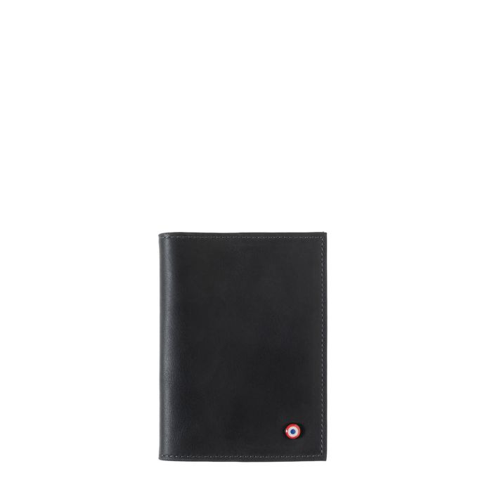 Porte-passeport Louis en cuir vintage Nuage Gris