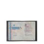 Porte-passeport Louis en cuir vintage Nuage Gris