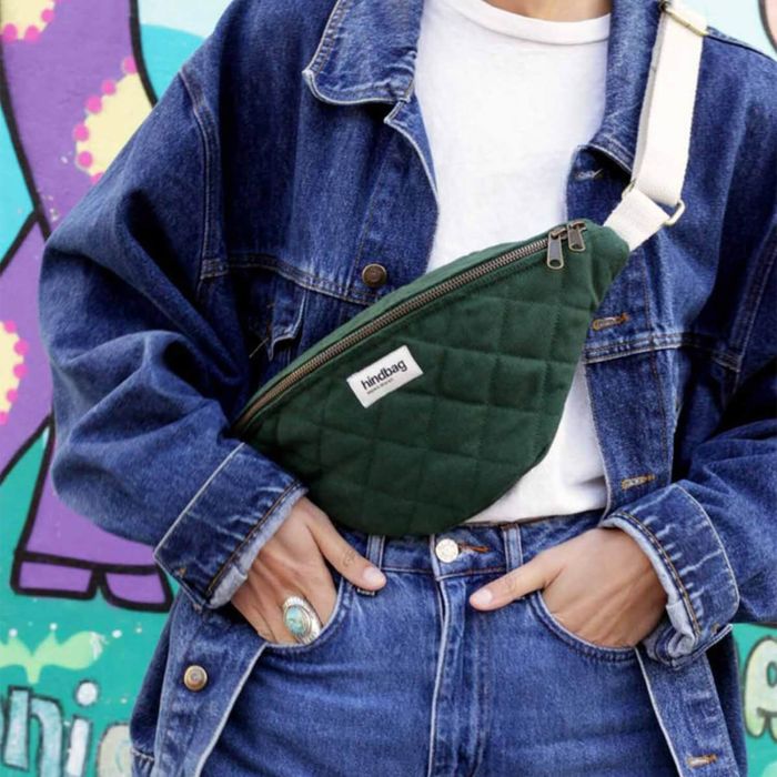 Sac banane matelassé Olivia 32 cm Sapin