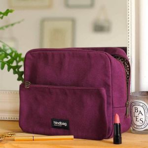 Trousse de toilette Alix 25 cm Prune