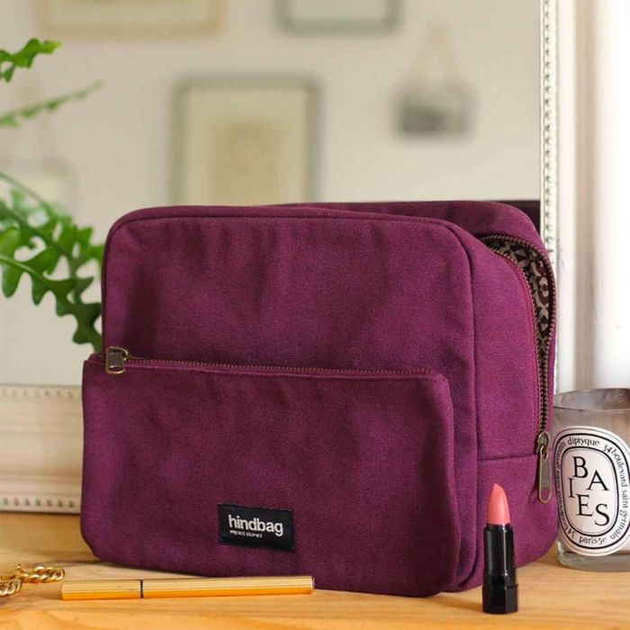 Trousse de toilette Alix 25 cm Prune