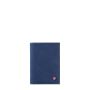 Petit portefeuille Victor en cuir Nubuck Mer indigo