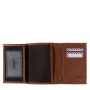 Petit Portefeuille Victor en cuir Nubuck Terre Brunie