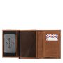 Petit portefeuille Victor en cuir Vintage Terre Brunie