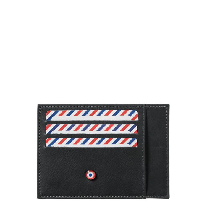 Porte-cartes Paul en cuir Vintage Nuage Gris