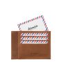 Porte-cartes Paul en cuir Vintage Terre Brunie