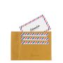Porte-cartes Paul en cuir Nubuck Soleil Jaune
