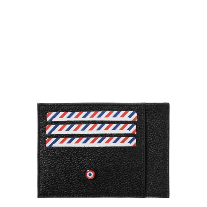 Porte-cartes Paul en cuir grainé Noir c'est noir