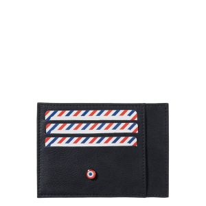 Porte-cartes Paul en cuir Nubuck Lune bleue