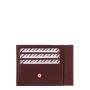 Porte-cartes Paul en cuir lisse Vigne rouge