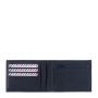 Portefeuille Italien Arthur 2.0 en cuir Nubuck Lune bleue