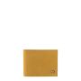 Portefeuille Italien Arthur en cuir Nubuck Soleil Jaune