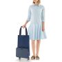 Chariot de courses Foldable trolley 66 cm Herringbone Dark Blue