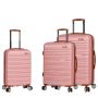 Lot de 3 valises rigides 33803 Extensibles 55, 67 et 77 cm Rose Gold