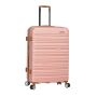 Lot de 3 valises rigides 33803 Extensibles 55, 67 et 77 cm Rose Gold
