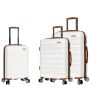 Lot de 3 valises rigides 33803 Extensibles 55, 67 et 77 cm Milky
