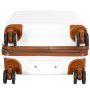 Lot de 3 valises rigides 33803 Extensibles 55, 67 et 77 cm Milky