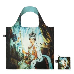 Sac shopping pliable avec pochette zip 50cm Elizabeth II