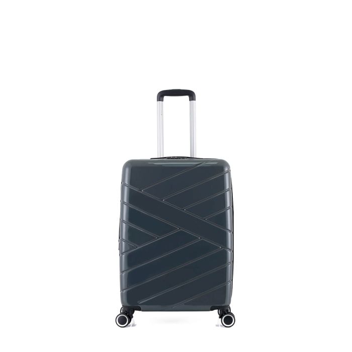 Valise cabine rigide 393 Extensible 55 cm Gris Foncé