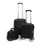 Lot de 2 valises cabine et underseater + vanity rigides 323 55, 45 et 35 cm Noir