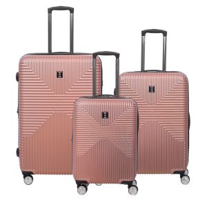 Lot de 3 valises rigides Takai Extensibles 55, 67 et 77 cm Rose gold Lot de 3 valises rigides Takai Extensibles 55, 67 et 77 cm Rose gold