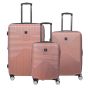 Lot de 3 valises rigides Takai Extensibles 55, 67 et 77 cm Rose gold