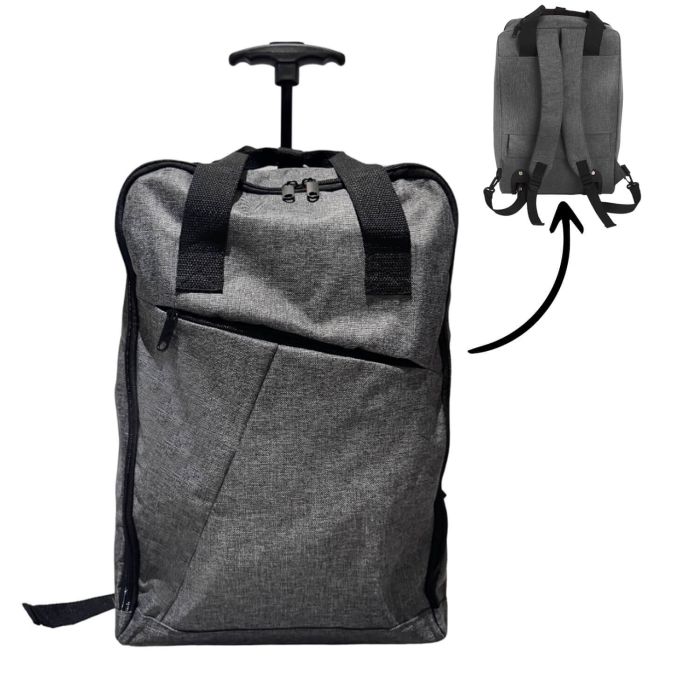 Sac à dos à roulettes On-back underseater 45 cm Gris chiné