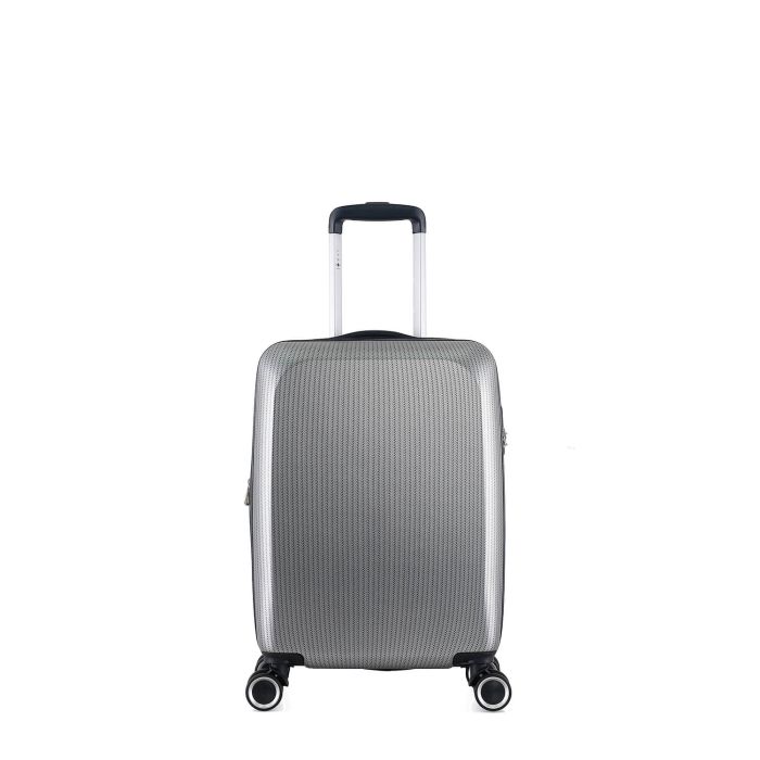 Valise cabine rigide 378 Extensible 55 cm Gris argenté
