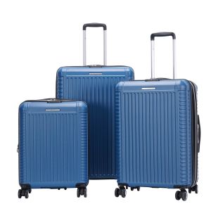 Lot de 3 valises rigides 329 Extensibles 55, 66 et 76 cm Bleu foncé