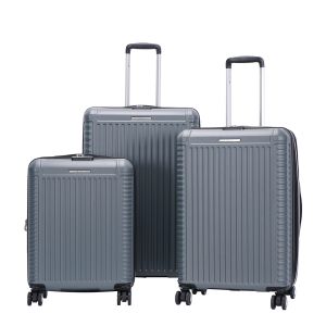Lot de 3 valises rigides 329 Extensibles 55, 66 et 76 cm Gris