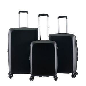 Lot de 3 valises rigides 377 Extensibles 55, 66 et 76 cm Noir