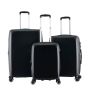 Lot de 3 valises rigides 377 Extensibles 55, 66 et 76 cm Noir