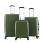 Lot de 3 valises rigides 377 Extensibles 55, 66 et 76 cm Vert
