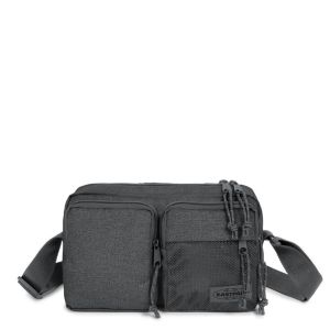 Sac bandoulière Double Cros 28 cm Black Denim Sac bandoulière Double Cros 28 cm Black Denim