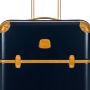 Valise rigide Bellagio 76 cm Bleu/tabac