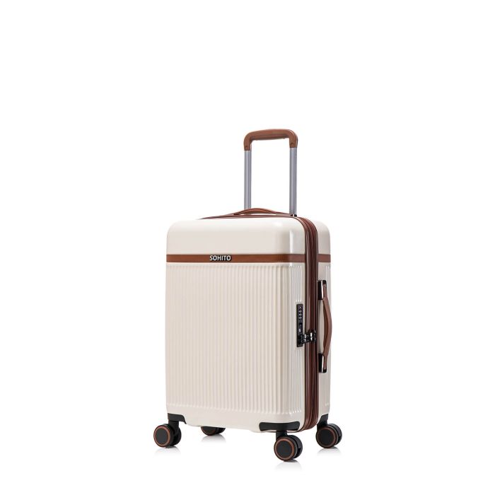 Valise cabine rigide Neko Extensible 55 cm Blanc