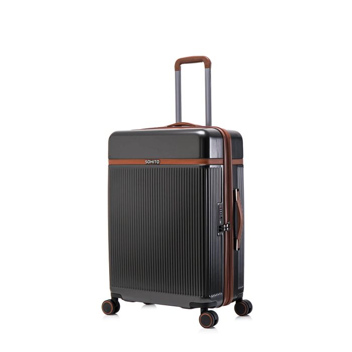 Valise rigide Neko Extensible 68 cm Gris foncé