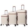 Lot de 3 valises rigides Neko Extensibles 78.5, 68 et 55 cm Blanc
