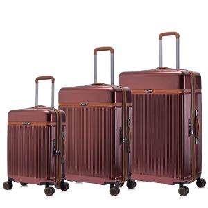 Lot de 3 valises rigides Neko Extensibles 78.5, 68 et 55 cm Burgundy Lot de 3 valises rigides Neko Extensibles 78.5, 68 et 55 cm Burgundy