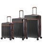 Lot de 3 valises rigides Neko Extensibles 78.5, 68 et 55 cm Gris foncé