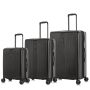 Lot de 3 valises rigides Tori Extensibles 77, 65 et 54 cm Noir
